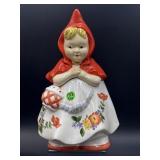 LITTLE RED RIDING HOOD COOKIE JAR BY BLONK CHINA