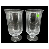 2 MARQUIS BY WATERFORD CANDLE VOTIVES/VASES