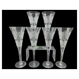 SET OF 6 WATERFORD CRYSTAL MILLENNIUM COLLECTION
