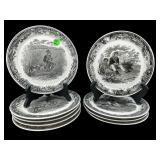 LOT OF 9 VILLEROY AND BOCH ARTEMIS PLATES