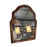 EARLY 19TH CENTURY ROSEWOOD SHAVING MIRROR