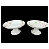 PR OF PORCELAIN SERVING COMPOTES