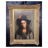 SIGNED MARCUS HARDY ANTIQUE PORTRAIT
