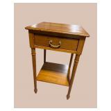 19TH CENTURY MAPLE 1 DRAWER STAND