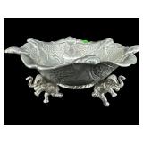 ARTHUR COURT DEER STAG BOWL WITH ELEPHANT STAND