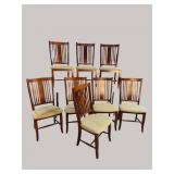 8 HIGHBACK SOLID CHERRY DINING ROOM CHAIRS