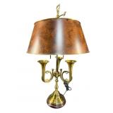 WILDWOOD BRASS FRENCH HORN LAMP
