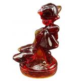 LARGE LE SMITH AMBERINA GOOSE GIRL CADMIUM GLOW