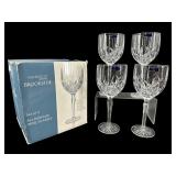 SET OF 4 MARQUIS BY WATERFORD BROOKSIDE WINE STEMS