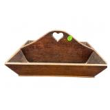 PRIMITIVE WOODEN CUTLERY/KNIFE BOX