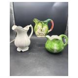 LOT OF 3 PITCHERS