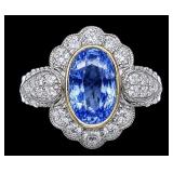 PLATINUM/18K AARON GOFFLIEB NATURAL BLUE S