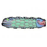 ARTISAN MADE SIGNED POTTERY MULTICOLOR FISH