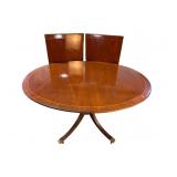 BAKER HISTORIC CHARLESTON MAHOGANY BANDED DINING