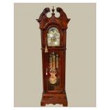 SLIGH CHERRY TALL CASE GRANDFATHER CLOCK