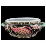 ORIENTAL ACCENT BIRD AND FLORAL MOTIF SMALL
