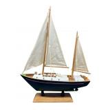 WOODEN DECORATIVE SAILBOAT