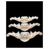 3 PLASTER WALL HANGINGS