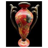 PAINT DECORATED CONTEMPORARY VASE