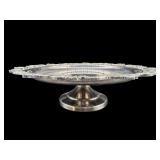 WALLACE SILVERPLATE CAKE STAND ON PEDESTAL