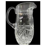 CZECH HEAVY QUALITY CRYSTAL LARGE PITCHER