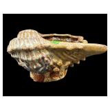 LARGE CERAMIC CONK SHELL BOWL