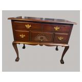MADDOX CHIPPENDALE SOLID MAHOGANY LOWBOY