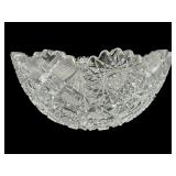 HUNTS ROYAL CUT GLASS BOWL