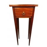 HOWERTON SOLID MAHOGANY TAPERED LEG 1 DRAWER STAND