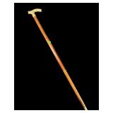 VICTORIAN STYLE BRASS HANDLE WALKING CANE