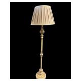 WOODEN ALL TURNED FLOOR LAMP
