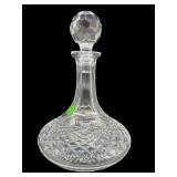 WATERFORD CRYSTAL SHIPS DECANTER WITH STOPPER