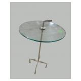 GLOBAL VIEW SILVER LEAF TOP TABLE 26 TALL