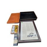 GOLFER LOT AND DESK SET ITEMS