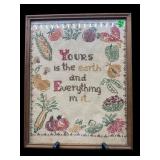 VINTAGE NEEDLEPOINT IN FRAME