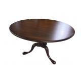 19TH CENTURY SOLID MAHOGANY TILT TOP TABLE
