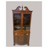 FLAME MAHOGANY CHINA CLOSET