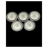 2016 1 OZ. NIUE TURTLE FINE 999 SILVER COINS