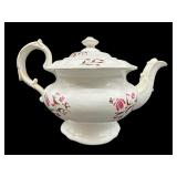 FLORAL HAND PAINTED PORCELAIN TEAPOT