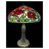 MONUMENTAL DALE TIFFANY BRONZE TIFFANY STYLE LAMP