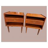 2 DENMARK TEAK MCM NIGHTSTANDS