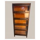 LUNDSTROM 5 STACK MAHOGANY BOOKCASE