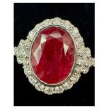 PLATINUM NATURAL UNHEATED EAST AFRICAN RUBY &