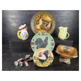 BOX LOT OF PORCELAIN AND PITCHERS