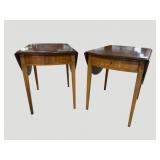 2 C.W KITTINGER LARGE DROP LEAF HEPPLEWHITE TABLES