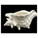 LARGE CERAMIC CONCH SHELL BOWL
