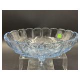 INDIANA GLASS FOOTED HARVEST GRAPE BOWL