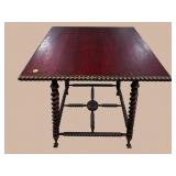 MAHOGANY ALL TWISTED BASE CENTER TABLE