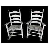 2 WOODEN PORCH ROCKERS