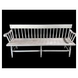 WOODEN DEACONS BENCH